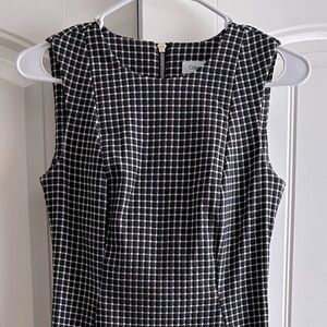 Calvin Klein houndstooth sheath dress size 2